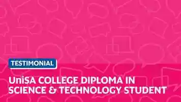 Free download Testimonial - UniSA College Diploma in Science  Technology student video and edit with RedcoolMedia movie maker MovieStudio video editor online and AudioStudio audio editor onlin