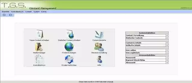 Download web tool or web app TGS Content Management 