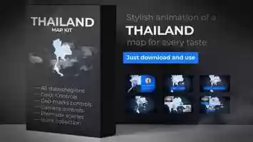 Free download Thailand Animated Map - Kingdom of Thailand Map Kit | After Effects Project Files - Videohive template video and edit with RedcoolMedia movie maker MovieStudio video editor online and AudioStudio audio editor onlin