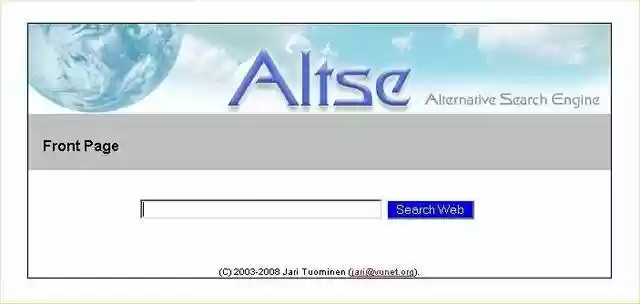 Download web tool or web app The Alternative Search Engine: ALZE