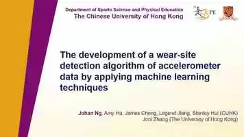 Free download The development of a wear-site detection algorithm of accelerometer data by applying machine learning techniques video and edit with RedcoolMedia movie maker MovieStudio video editor online and AudioStudio audio editor onlin