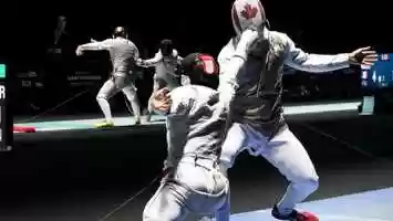 Free download The foil competitors of Escrime ParisNord in action video and edit with RedcoolMedia movie maker MovieStudio video editor online and AudioStudio audio editor onlin
