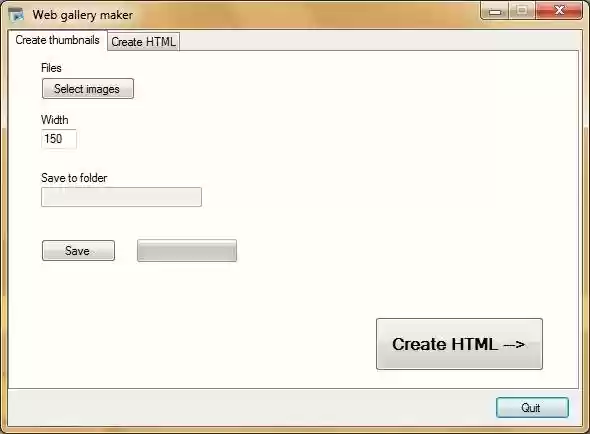 Download web tool or web app Thumbnail gallery maker