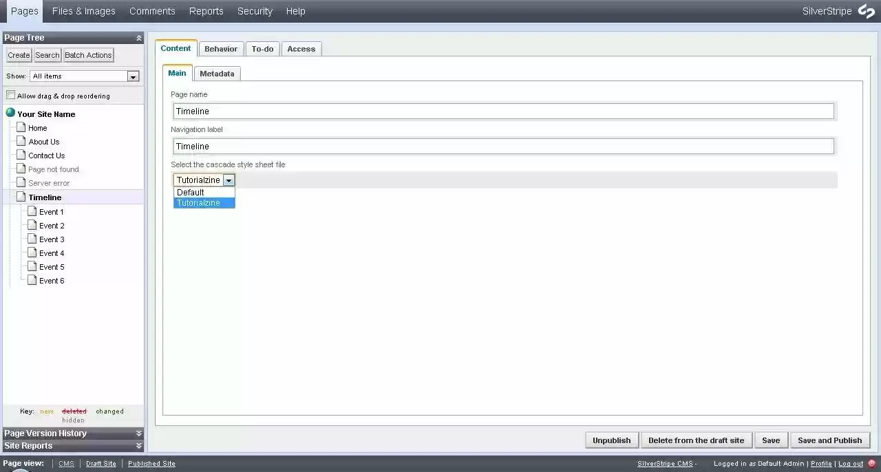 Download web tool or web app Timeline Silverstripe Module