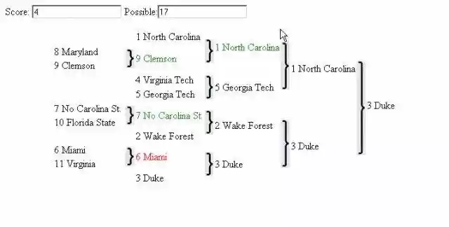 Download web tool or web app Tournament Pool and Bracket Tracker