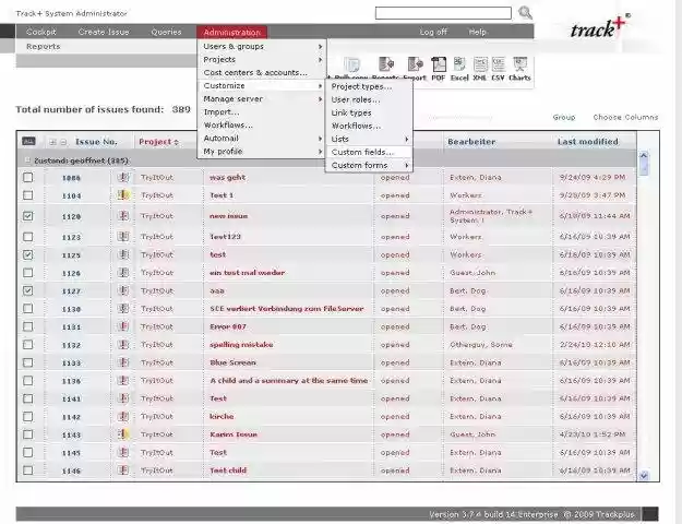 Download web tool or web app Track + Issue Tracker