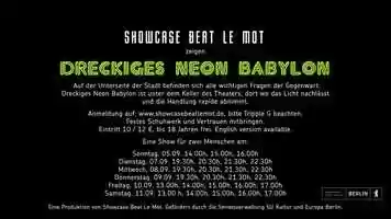 Free download Trailer 3 - Dreckiges Neon Babylon.mp4 video and edit with RedcoolMedia movie maker MovieStudio video editor online and AudioStudio audio editor onlin