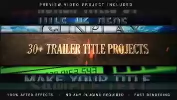 Free download Trailer Titles Pack | After Effects Project Files - Videohive template video and edit with RedcoolMedia movie maker MovieStudio video editor online and AudioStudio audio editor onlin