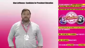 Free download TUSU Elections 2020: Candidate for President Education - Alan Lofthouse video and edit with RedcoolMedia movie maker MovieStudio video editor online and AudioStudio audio editor onlin