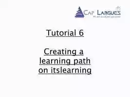 Free download Tutorial 6 - Creating a learning path.mp4 video and edit with RedcoolMedia movie maker MovieStudio video editor online and AudioStudio audio editor onlin