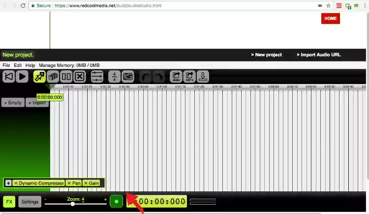 Record your own audio with your microphone