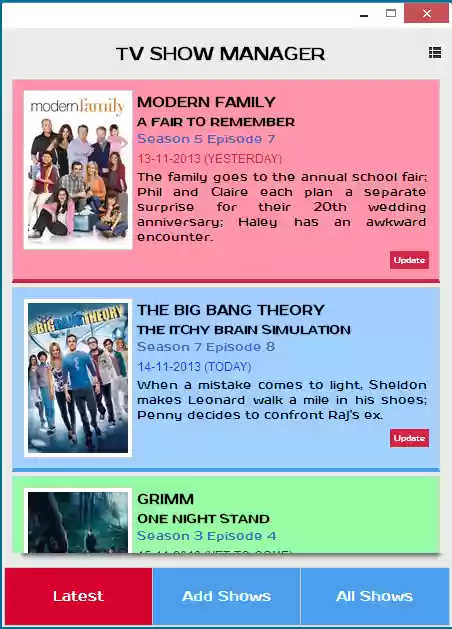 Download web tool or web app TV Show Manager Chrome App
