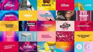 Free download Typography Pack | After Effects Template video and edit with RedcoolMedia movie maker MovieStudio video editor online and AudioStudio audio editor onlin