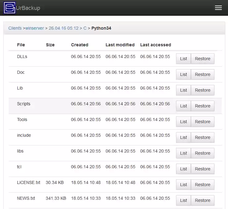 Download web tool or web app UrBackup Download web tool or web app UrBackup