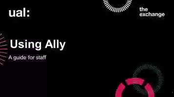 Free download Using Ally for UAL staff video and edit with RedcoolMedia movie maker MovieStudio video editor online and AudioStudio audio editor onlin