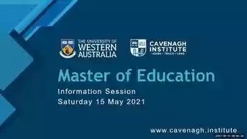 Free download UWA Master of Education Info Session 15 May 2021 video and edit with RedcoolMedia movie maker MovieStudio video editor online and AudioStudio audio editor onlin