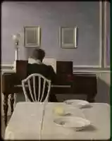 Free download V. Hammershi - Interior with Woman at Piano (Painting to 3d) video and edit with RedcoolMedia movie maker MovieStudio video editor online and AudioStudio audio editor onlin