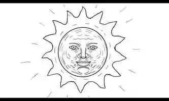 Free download Vintage Sun Shining Drawing 2D Animation video and edit with RedcoolMedia movie maker MovieStudio video editor online and AudioStudio audio editor onlin