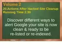 Free download vol02-vid20-actions-after-hacked-site-cleanup video and edit with RedcoolMedia movie maker MovieStudio video editor online and AudioStudio audio editor onlin