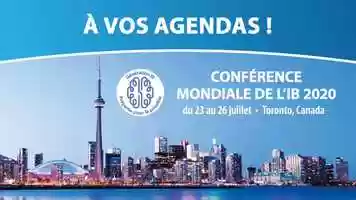 Free download  vos agendas: Confrence mondiale de lIB  Toronto en 2020 video and edit with RedcoolMedia movie maker MovieStudio video editor online and AudioStudio audio editor onlin
