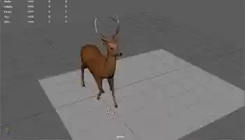 Free download Walking cycle animated low poly model of a deer VR  AR  lo 3D Model video and edit with RedcoolMedia movie maker MovieStudio video editor online and AudioStudio audio editor onlin