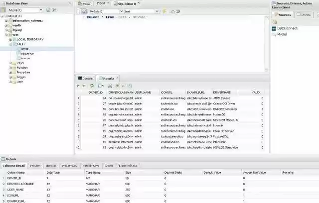 Web-based SQuirreL SQL Client