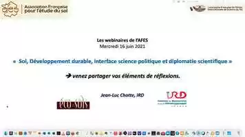 Free download Webinaire AFES (54) - 2021 - Jean-Luc Chotte - Dveloppement durable, interface science politique et diplomatie scientifique. video and edit with RedcoolMedia movie maker MovieStudio video editor online and AudioStudio audio editor onlin