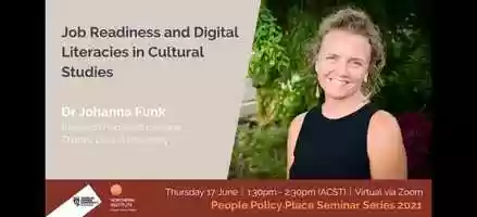 Free download WEBINAR Job Readiness and Digital Literacies in Cultural Studies with Dr Johanna Funk video and edit with RedcoolMedia movie maker MovieStudio video editor online and AudioStudio audio editor onlin