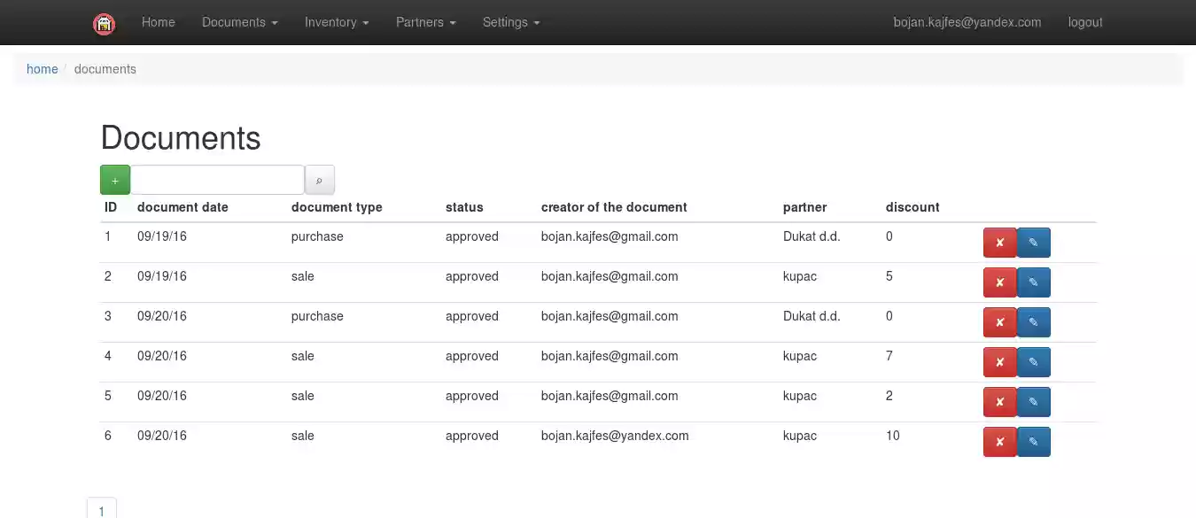 Download web tool or web app Webiness Inventory