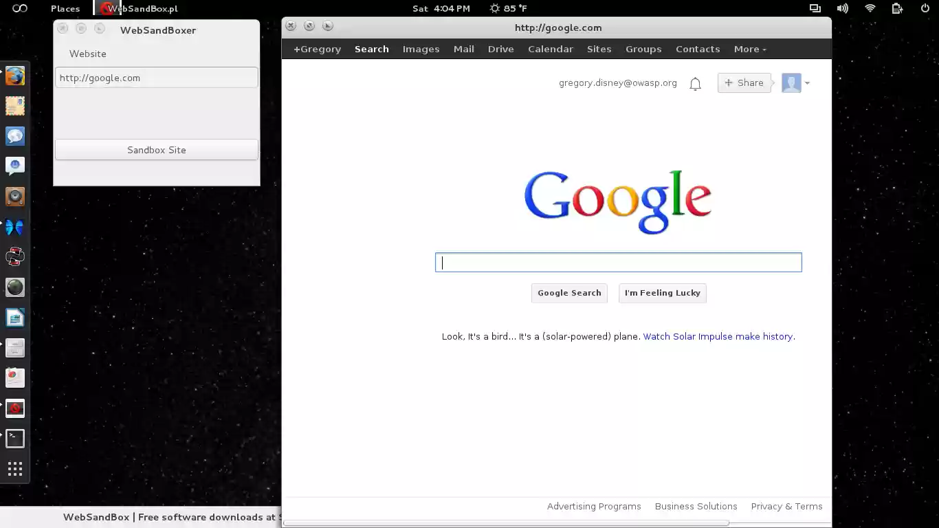 Download web tool or web app WebSandBox