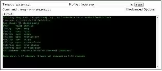 Download web tool or web app Webscan