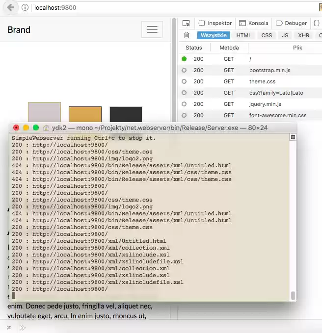 Download web tool or web app Web.SimpleWebServer for .NET