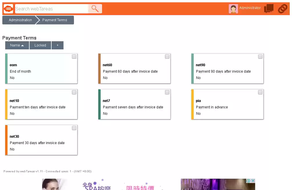 Download web tool or web app webTareas