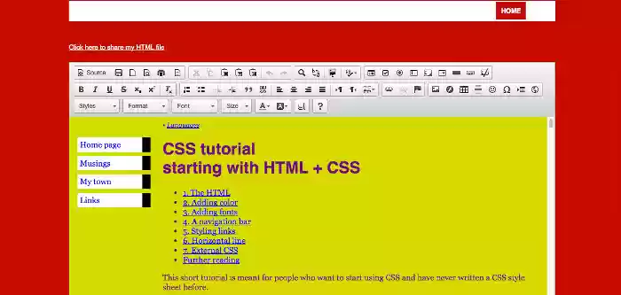 WebStudio HTML editor en línea para páginas web