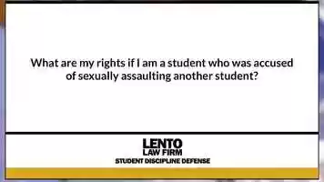 Free download What are my rights if I am a student who was accused of sexually assaulting another student? video and edit with RedcoolMedia movie maker MovieStudio video editor online and AudioStudio audio editor onlin
