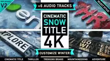 Free download Winter Snow Logo Title | After Effects Project Files - Videohive template video and edit with RedcoolMedia movie maker MovieStudio video editor online and AudioStudio audio editor onlin