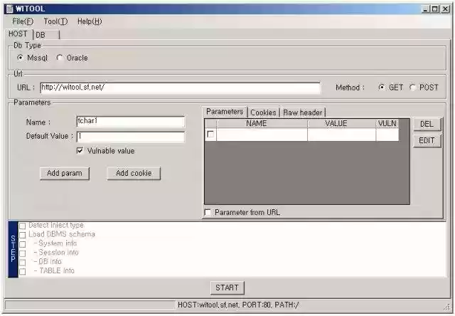 Witool WITOOL : web sql injection tool