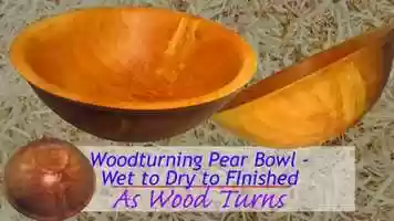 Free download Woodturning Pear Bowl - Wet To Dry To Finished video and edit with RedcoolMedia movie maker MovieStudio video editor online and AudioStudio audio editor onlin