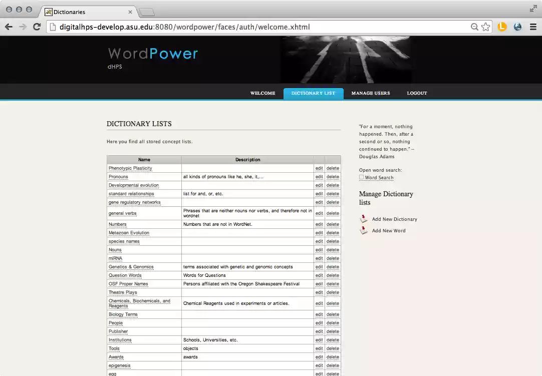 Download web tool or web app Wordpower