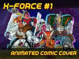Free download X-Force #1 (1991) Rob Liefeld - comic cover animation video and edit with RedcoolMedia movie maker MovieStudio video editor online and AudioStudio audio editor onlin