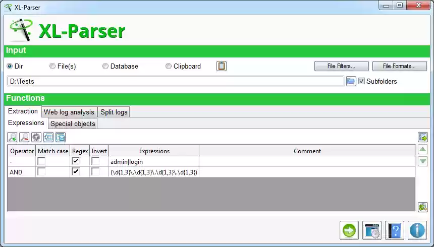 Download web tool or web app XL-Parser