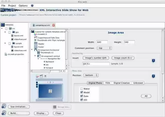 Download web tool or web app XML Interactive SlideShow