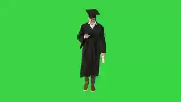 Free download Young Graduate Student Using a Phone While Walking on a Green Screen, Chroma Key | Stock Footage - Videohive video and edit with RedcoolMedia movie maker MovieStudio video editor online and AudioStudio audio editor onlin