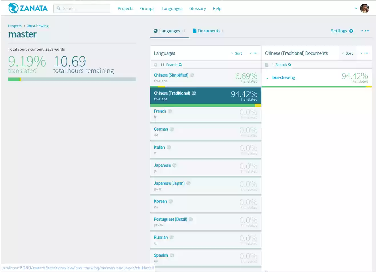 Download web tool or web app Zanata