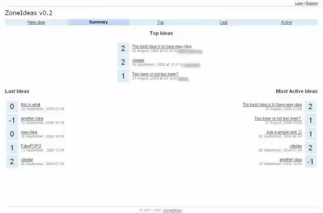 Download web tool or web app ZoneIdeas